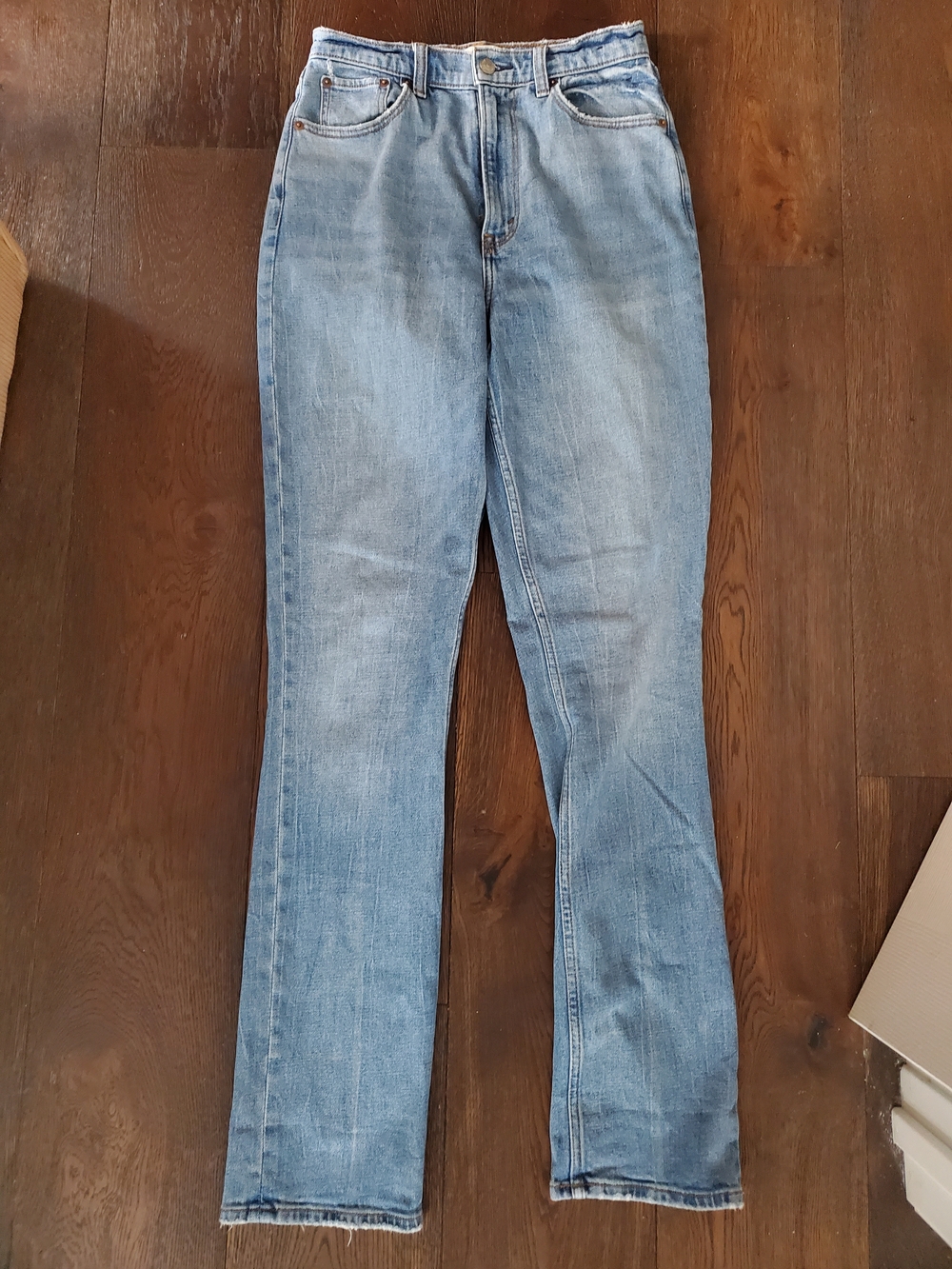 Abercrombie & Fitch Light Blue Straight-Leg Women's Jeans